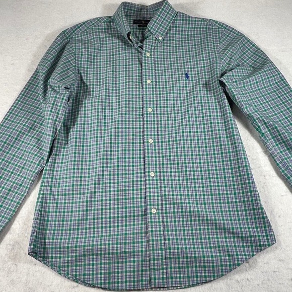 Ralph Lauren Other - Ralph Lauren Slim Fit Plaid Button Down Shirt Mens Large Green Blue Multi Color